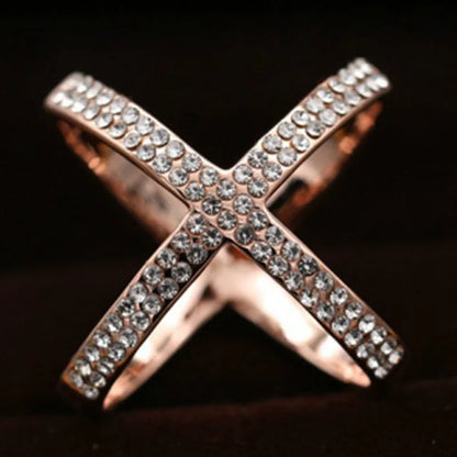 X Shape Cross Crystal Scarf Buckle Brooches for Women - Hollow Scarves Buckle Jewelry Clothing Accessories