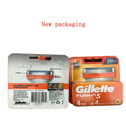 Gillette Fusion 5-Layer Razor Blades for Men - Replacement Shaving Head for Professional Beard Care