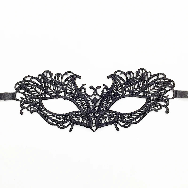 Sexy Lace Eye Mask for Women — Venetian Masquerade, Halloween & Carnival Half-Face Cosplay Party Mask