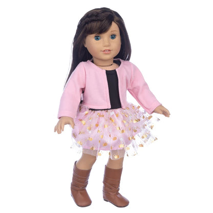 18-Inch Girl Doll Winter Coat — 43cm Baby Doll Jacket Outfit for Dressing