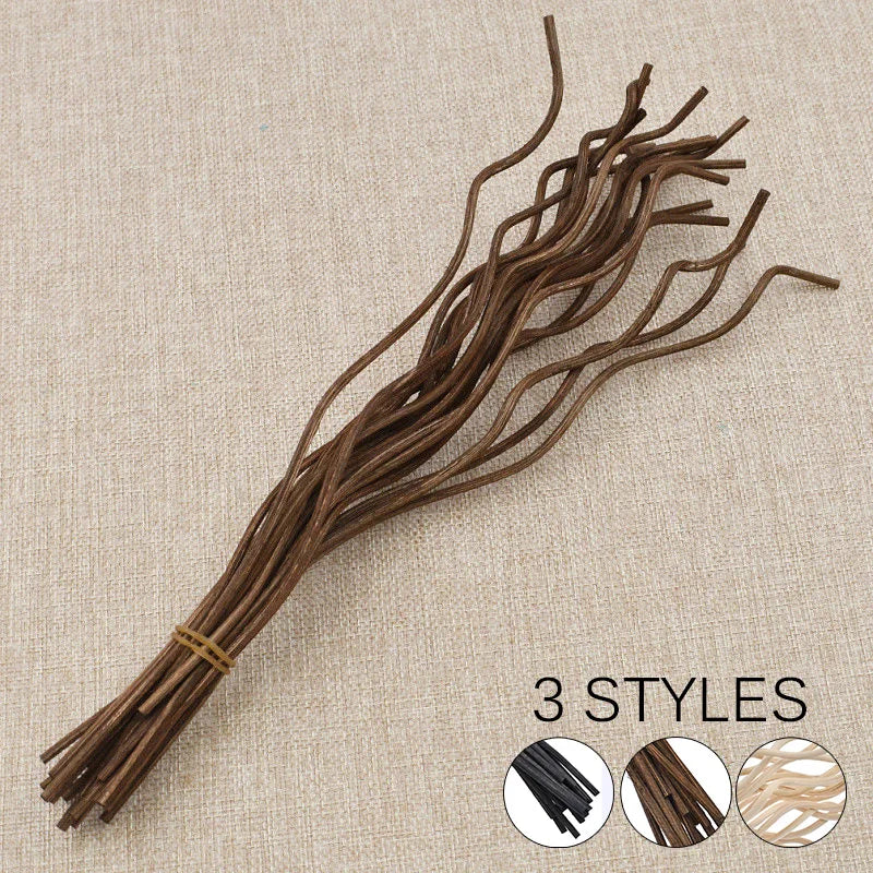 20PCS Diffuser Sticks – Long Wavy Rattan Reed Replacement for Fragrance Diffuser, Air Freshener Accessory
