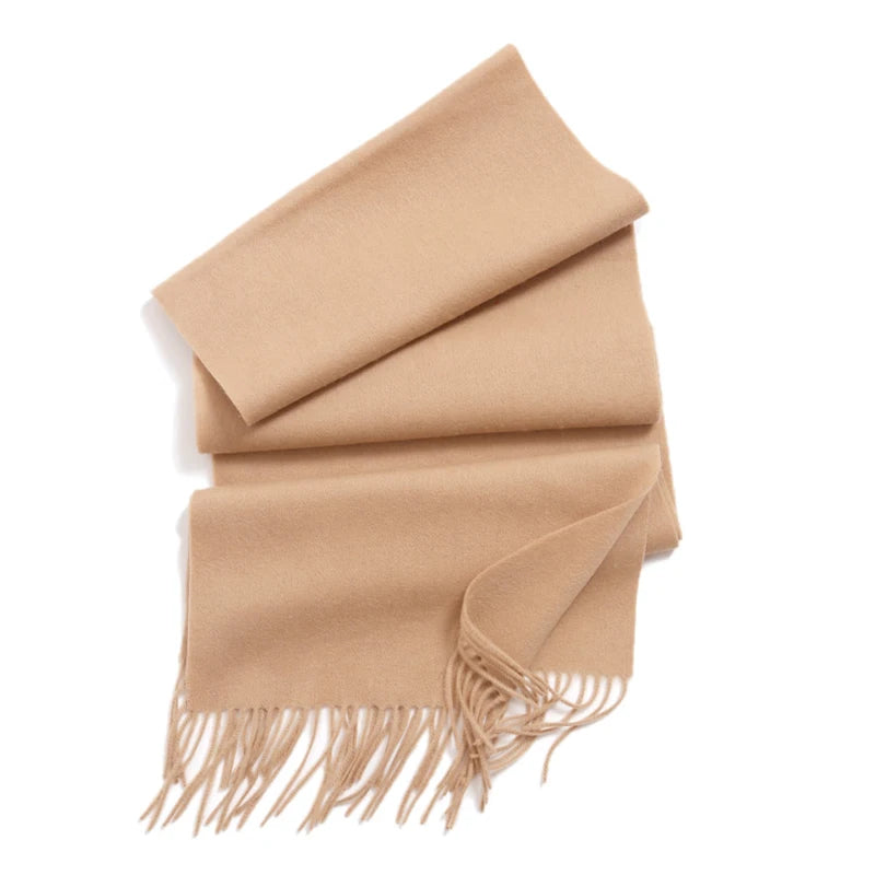Solidlove Women’s Wool Winter Scarf – 100% Wool Cashmere Poncho Wrap, Fashionable Adult Scarf for Ladies