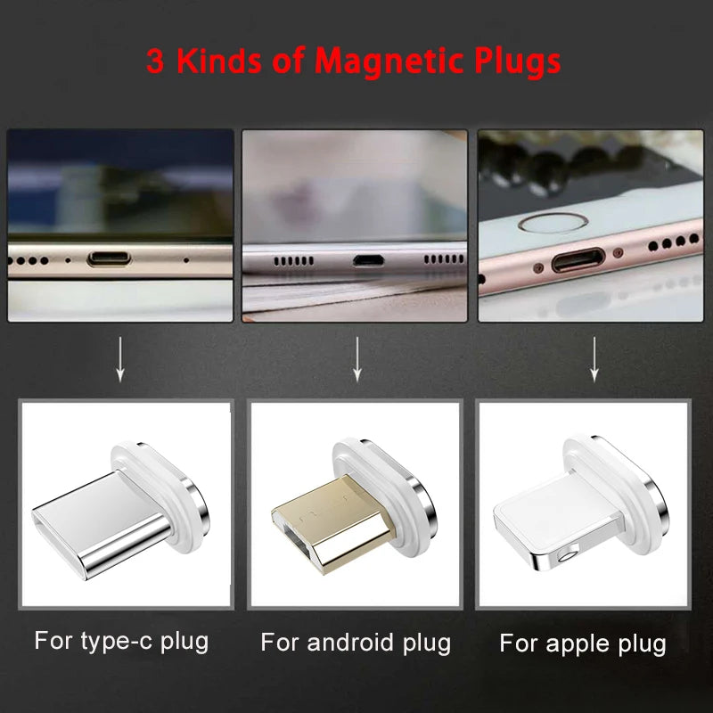 10th Gen Magnetic Charging Adapter - Fast Charge Plug for iPhone, Samsung, Huawei & Xiaomi Devices