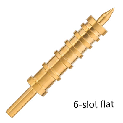 LMDZ Leather Burnisher – Pointed & Flat Tip Edge Tool for Slicking & Burnishing Brass Leathercraft