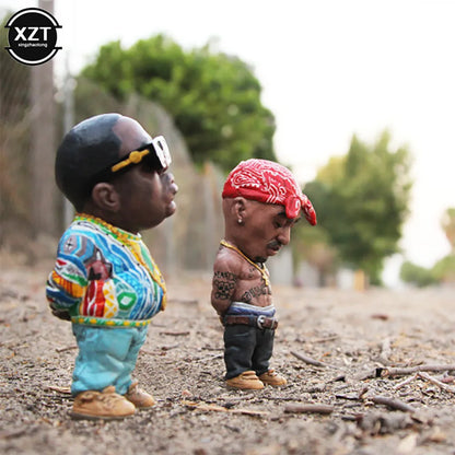 1 Pc Hip Hop Legend Commemorative Resin Ornament - Memorial Statue Craft for Home and Garden Decor