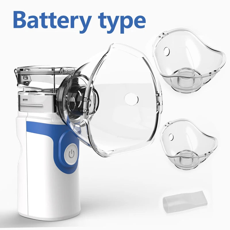 KIUZOU Portable Handheld Medical Nebulizer – Silent Mini Steam Inhaler for Adults & Kids, Asthma & Nasal Humidifier