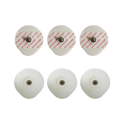 50-Pack Disposable ECG Electrodes — 43×46mm Non-Woven Medical Electrode Pads for EKG Accessories