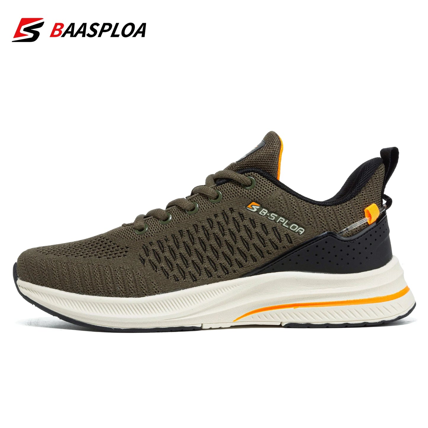 Baasploa Lightweight Running Shoes for Men - 2023 Designer Mesh Lace-Up Sneakers for Outdoor Sports