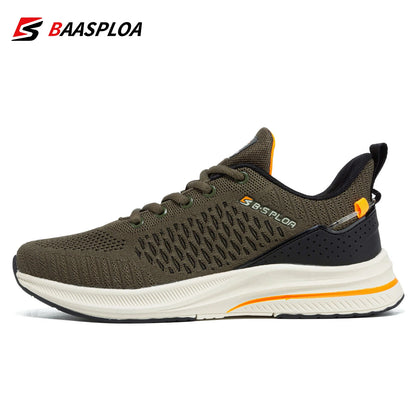 Baasploa Lightweight Running Shoes for Men - 2023 Designer Mesh Lace-Up Sneakers for Outdoor Sports
