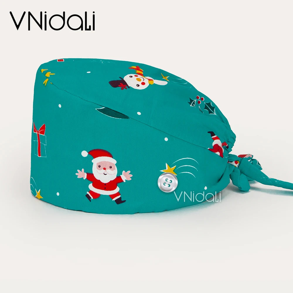 Tooth Printed Scrub Caps – Dental Surgical Hats for Women & Men, Operating Room Medical Hat
