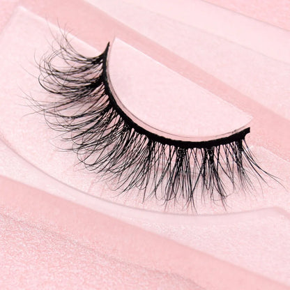 Visofree 3D Mink Eyelashes – Thick Handmade Full Strip Cruelty-Free False Lashes for Makeup M56