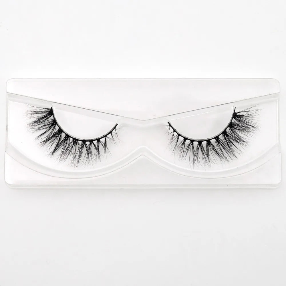Visofree 3D Mink Eyelashes – Thick Handmade Full Strip Cruelty-Free False Lashes for Makeup M56