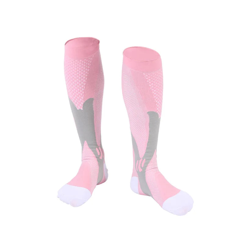 Men's Compression Sports Socks - Running, Cycling, Nursing, Varicose Veins Support, Outdoor Hiking Socks