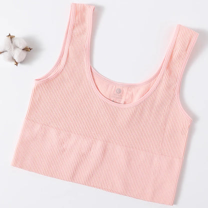 Women’s Seamless Ribbed Tank Top - High-Elastic Sleeveless Crop Camisole, O-Neck Everyday Sportswear M-XL