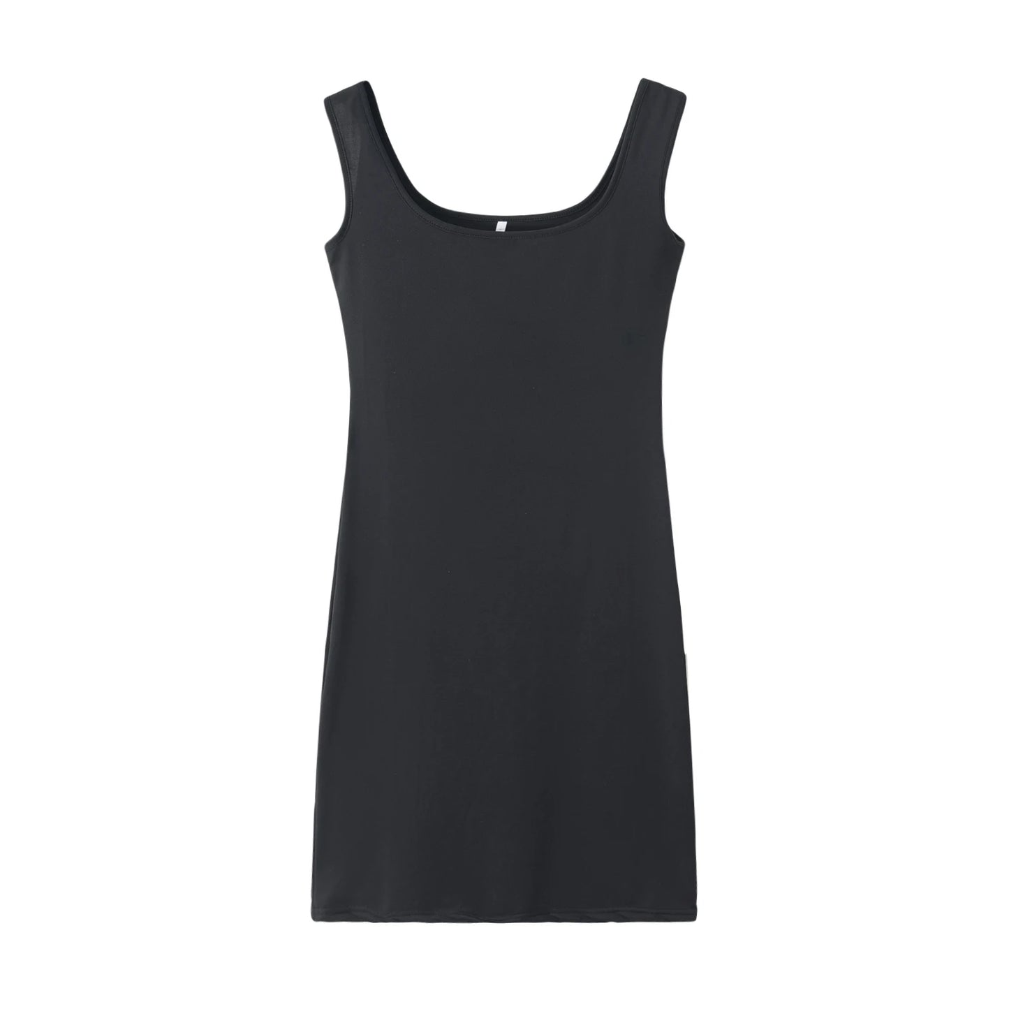 Women's Summer Solid Color Strap Dress - Casual Sleeveless Everyday Fashion Mini Dress