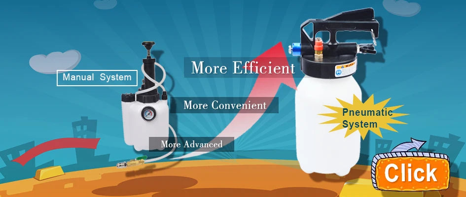3L Manual Transmission Oil Filling System | Hand Pump & Pneumatic Automatic Gearbox Fluid Pump with Adapters