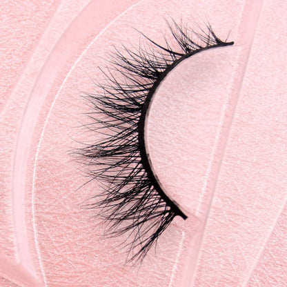 Visofree 3D Mink Eyelashes – Thick Handmade Full Strip Cruelty-Free False Lashes for Makeup M56