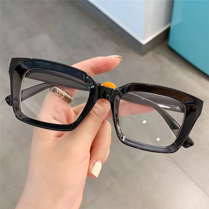 Fashion Square Reading Glasses for Men & Women – Large Frame High-Definition Presbyopia Eyewear, Diopter +1.0 to +4.0
