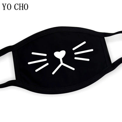 YO CHO Unisex Cotton Dust Mouth Mask – Anime Cartoon Respirator, Warm Mouth Muffle, Perfect Birthday Party Gift