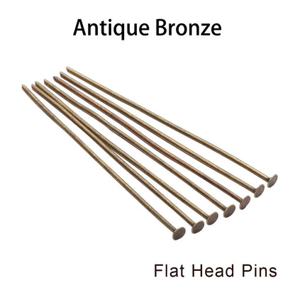 Jewelry Eye Pins & Ball Head Pins - 100/200pcs DIY Findings for Earrings Bracelets Pendants 16-60mm Craft Making Supplies