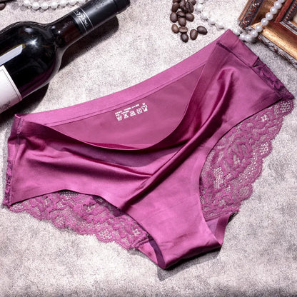 Women’s French Lace Panties - Seamless Soft Breathable Briefs for Comfortable Everyday Wear M-4XL
