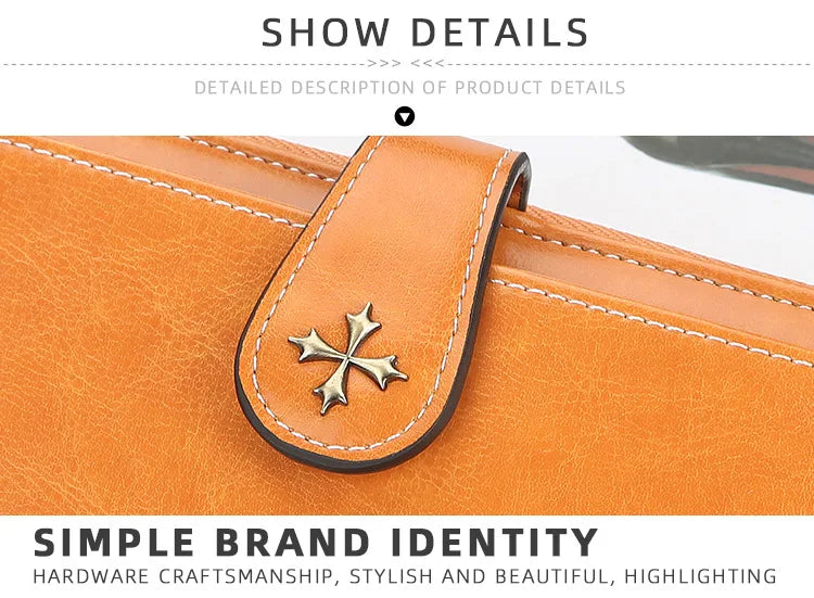 New Women’s PU Leather Wallet — Fashion Long Zipper Purse, Top Quality Brand Card Holder, Classic Female Wallet
