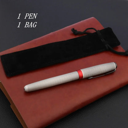 Luxury JINHAO 75 Checkered Fountain Pen with Black Tungsten Steel Nib – Classic Executive Writing Pen for Office & School