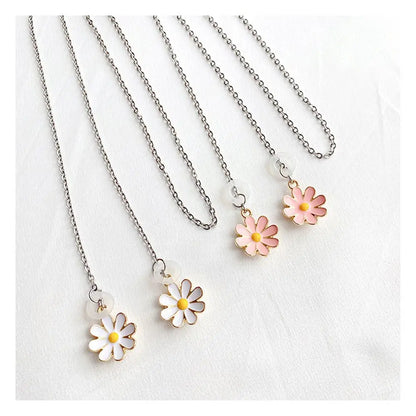 Anti-Lost Daisy Headphone Chain Strap: Women's Wireless Earphone Retention Necklace for AirPods - Best Gift Idea