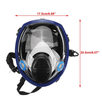 Silicone Full Face Respirator Mask 6800 – 15-in-1 Gas, Dust & Chemical Protection for Laboratory, Welding, Painting & Insecticide Spray