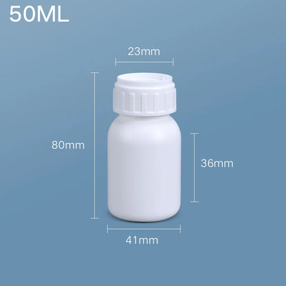 Empty Fluorinated Plastic Bottle with Tamper-Evident Cap — Leakproof Refillable Liquid Container 50ml-1000ml