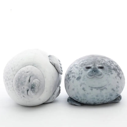 Angry Blob Seal Pillow - 3D Chubby Sea Lion Plush Stuffed Toy Sleeping Cushion Gift
