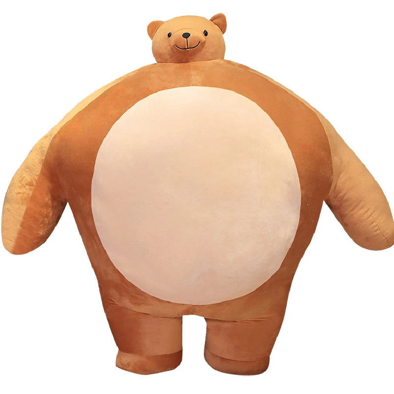 Kawaii Cartoon Little Head Bear Plush Toy – Soft Decorative Pillow for Kids, Home, & Girlfriend Birthday Gift