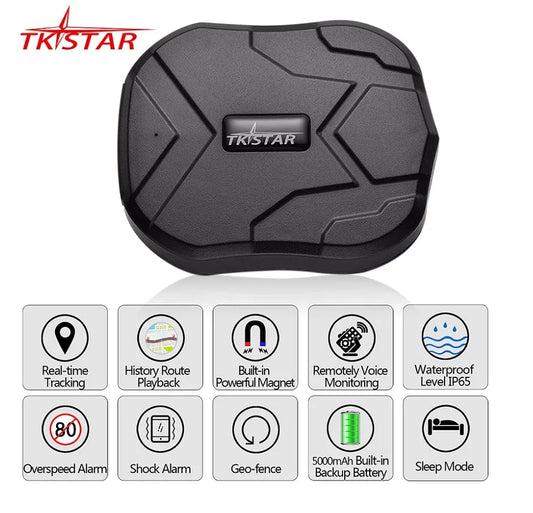 Track with Confidence: TKSTAR TK905 GPS Tracker - 5000mAh, 90 Days Standby, Waterproof, Magnet, Voice Monitor - Free Web APP for Easy Monitoring