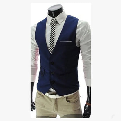 Men’s Slim Fit Vest – Sleeveless Casual & Formal Suit Waistcoat, M-7XL