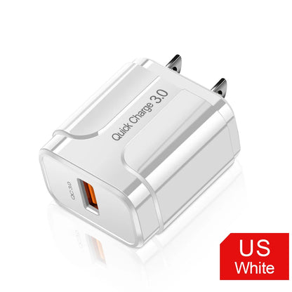 Quick Charge 3.0 USB Fast Charger 5V 3A – Universal QC 4.0 Adapter for iPhone, Samsung, Xiaomi & Tablets