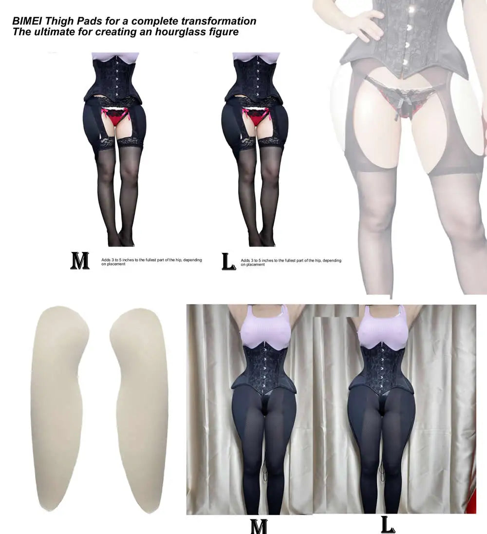 2PCS Hip & Butt Enhancer Pads – Sponge Padded Push-Up Shapewear for Curves & Body Contouring