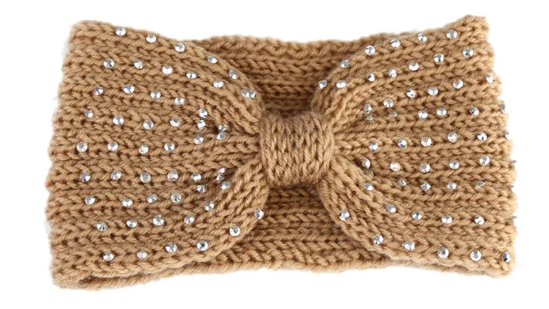Women's Solid Color Knitted Headband – Elastic Twisted Turban Headwrap, Winter Hair Band for Girls, Fashion Hair Accessories