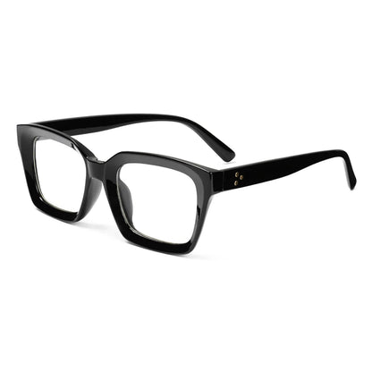 Fashion Square Reading Glasses for Men & Women – Large Frame High-Definition Presbyopia Eyewear, Diopter +1.0 to +4.0