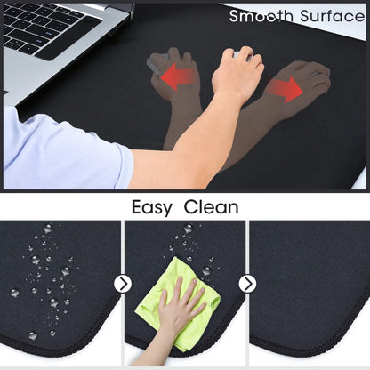 Large Waterproof Gaming Mouse Pad – Anti-Slip Natural Rubber Desk Mat with Locking Edge, Multi-Size PC Keyboard & Mouse Mat for Gaming & Office