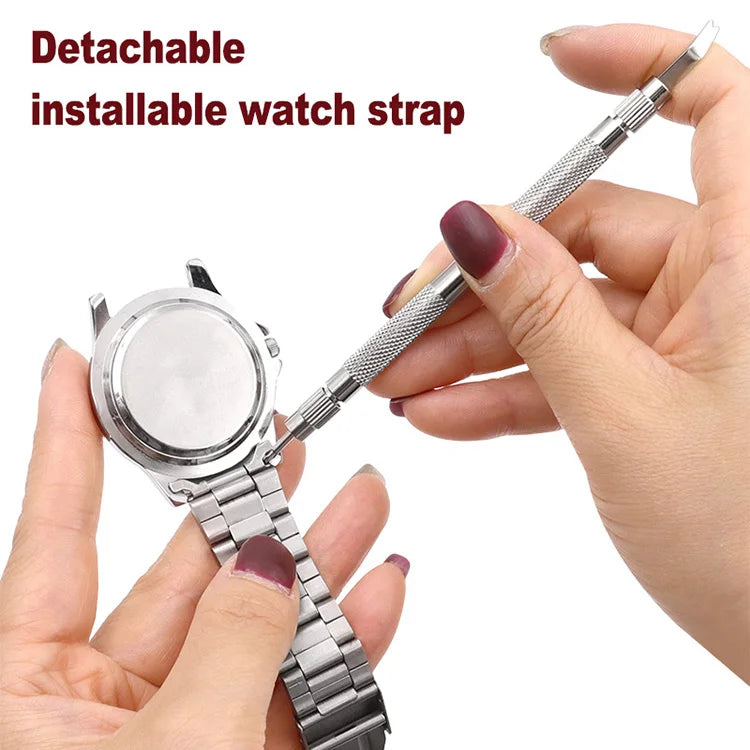 5PCS Professional Adjustable Watch Band Link Remover — Metal Bracelet Pin & Strap Repair Tool Set