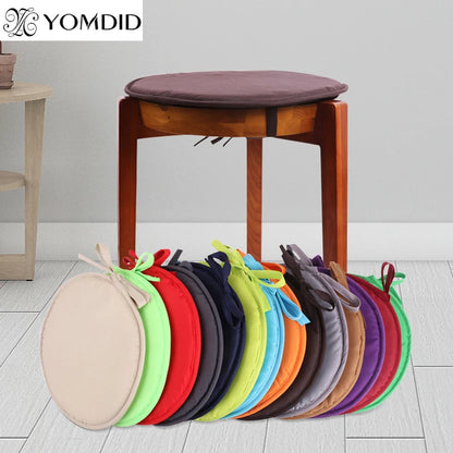 Round Chair Cushion – Candy Color Seat Pad with Drawstring, Home Decor & Office Chair Cushion, 30cm & 38cm