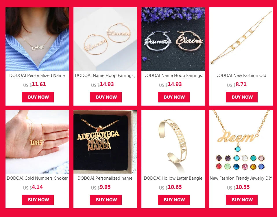 DODOAI Custom Twist Hoop Earrings – Bold Rope Earrings with Personalized Name for Women, Unique Jewelry