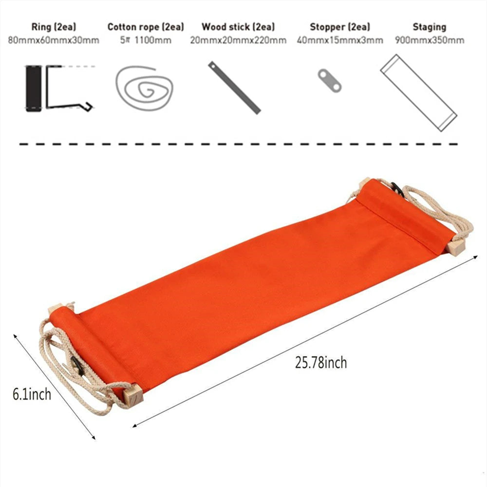 Portable Desk Foot Hammock - Casual Lazy Swing Footrest for Office, Home, Garden, and Outdoor Camping Leisure