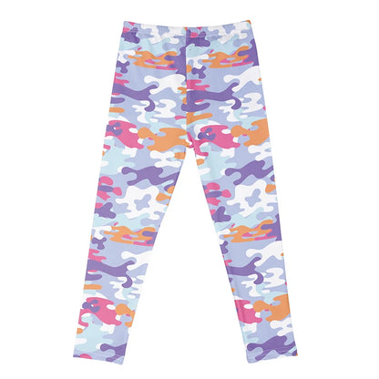 Kids Girls Cartoon Print Leggings – Soft Milk Silk Casual Stretch Sports Pants for Baby Girls Comfortable Trousers 4–12Y