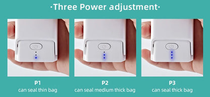 saengQ Mini Portable Bag Sealer – Multi-Function Home Plastic & Snack Storage Sealing Machine