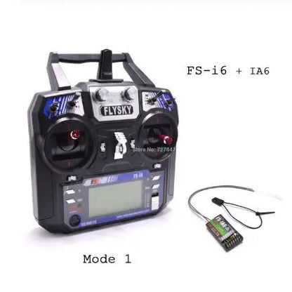 Flysky FS-i6 2.4G 6CH RC Transmitter Controller – FS-iA6 Receiver for Helicopter, Plane, Quadcopter & Glider