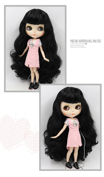 ICY DBS Blythe Doll 1/6 BJD Jointed Body — 30cm White Skin Anime Doll with Shiny & Matte Face, Special Price Gift Toy