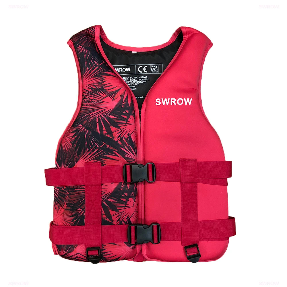 Neoprene Life Jacket for Adults & Children – Buoyancy Vest for Swimming, Boating, Skiing, and Water Sports