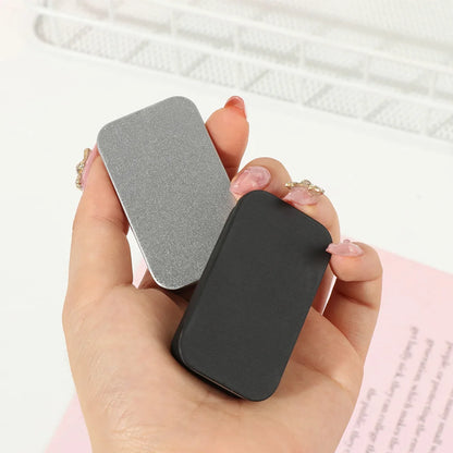Metal Rectangular Mini Tin Box – Hinged Push-Top Candy, Pill & Small Storage Container