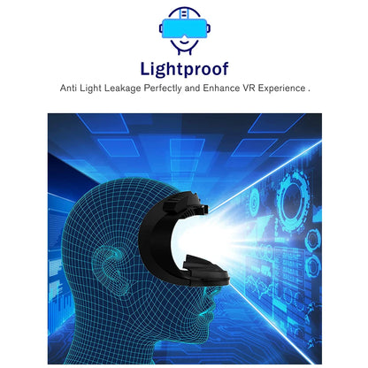 Breathable Soft Face Mask Replacement for Oculus Quest 2 — 3-in-1 Facial Interface Bracket Foam Pad Accessory